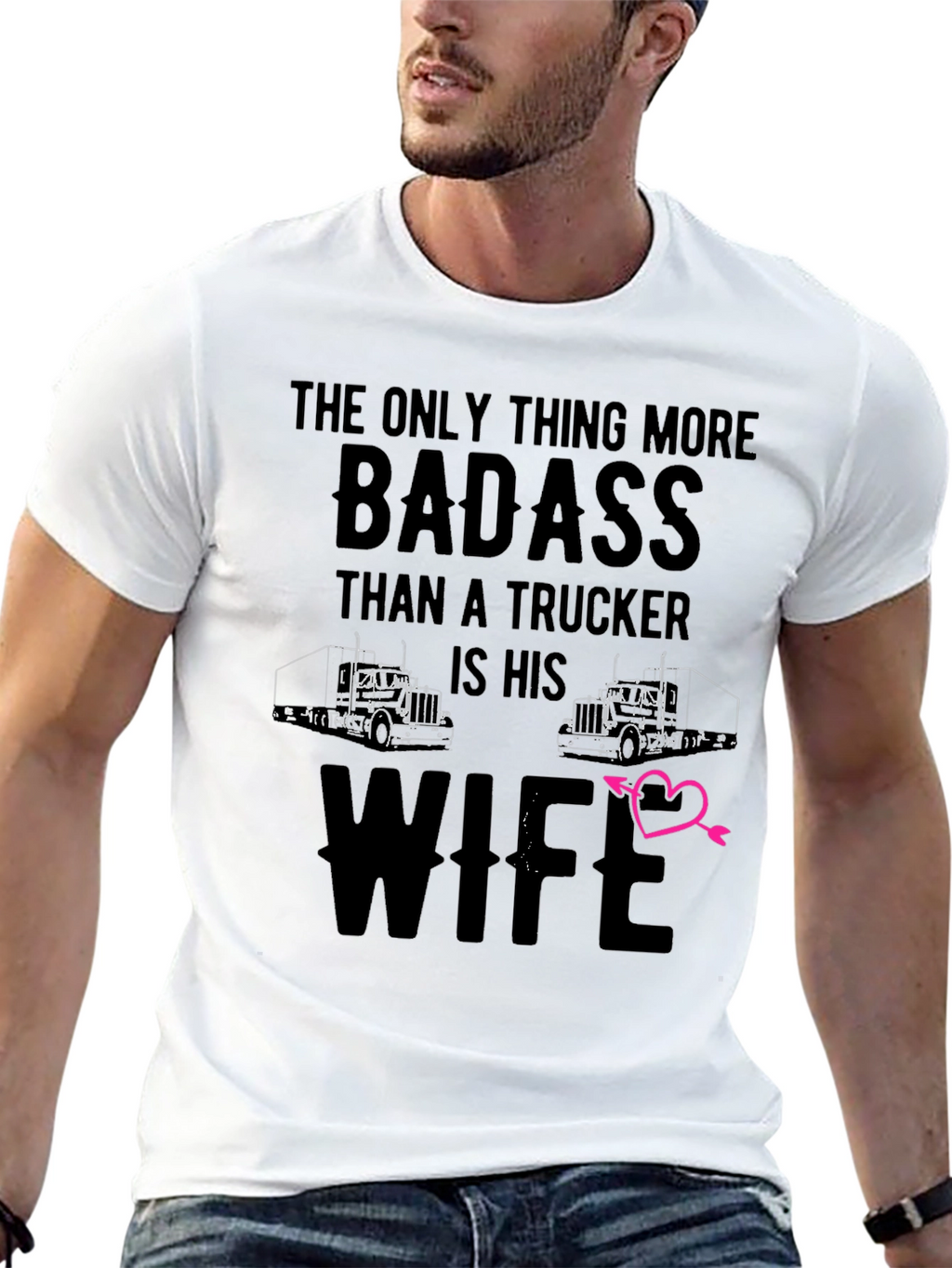 Badass Truckers Wife T-Shirt