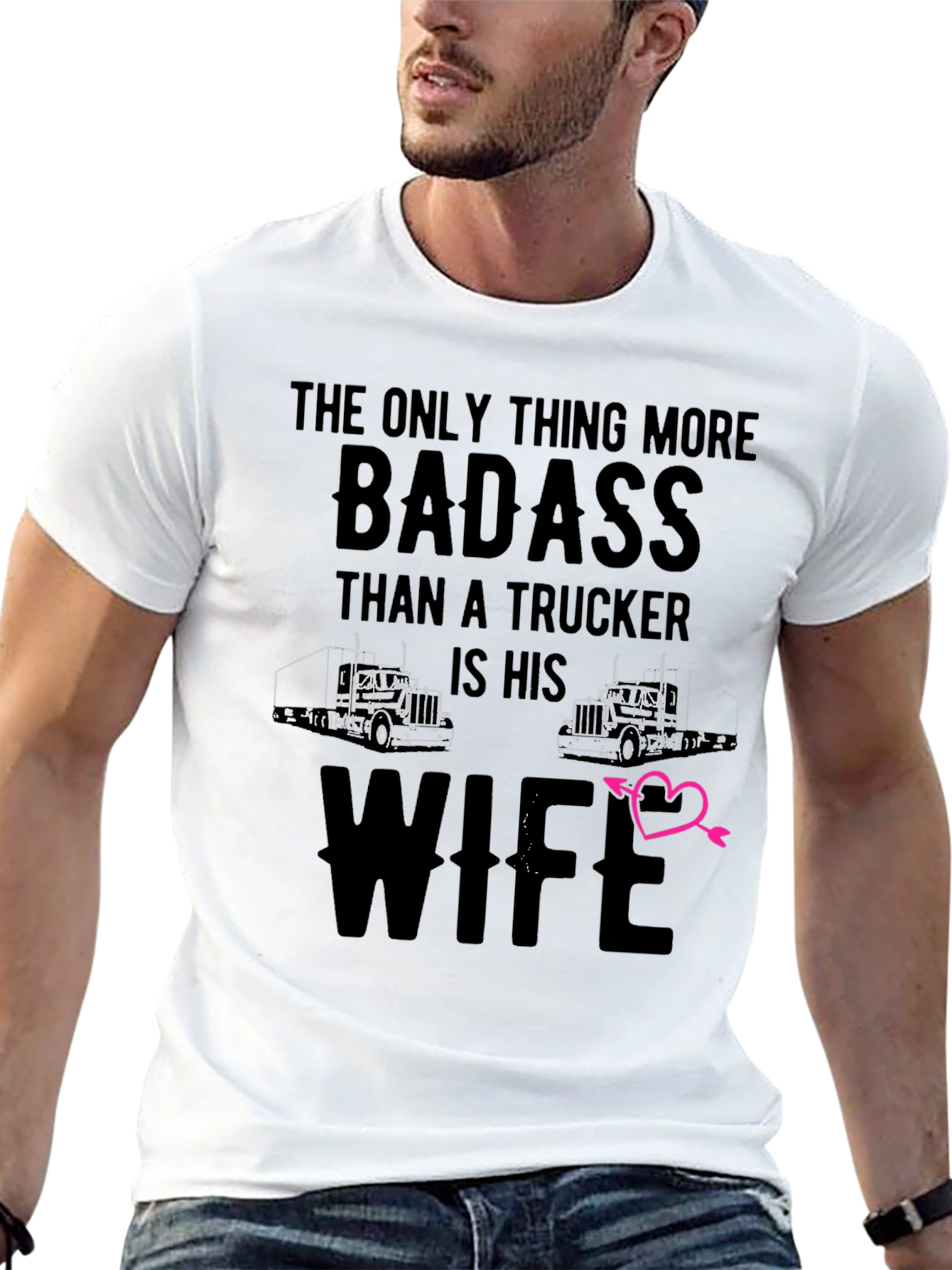 Badass Truckers Wife T-Shirt