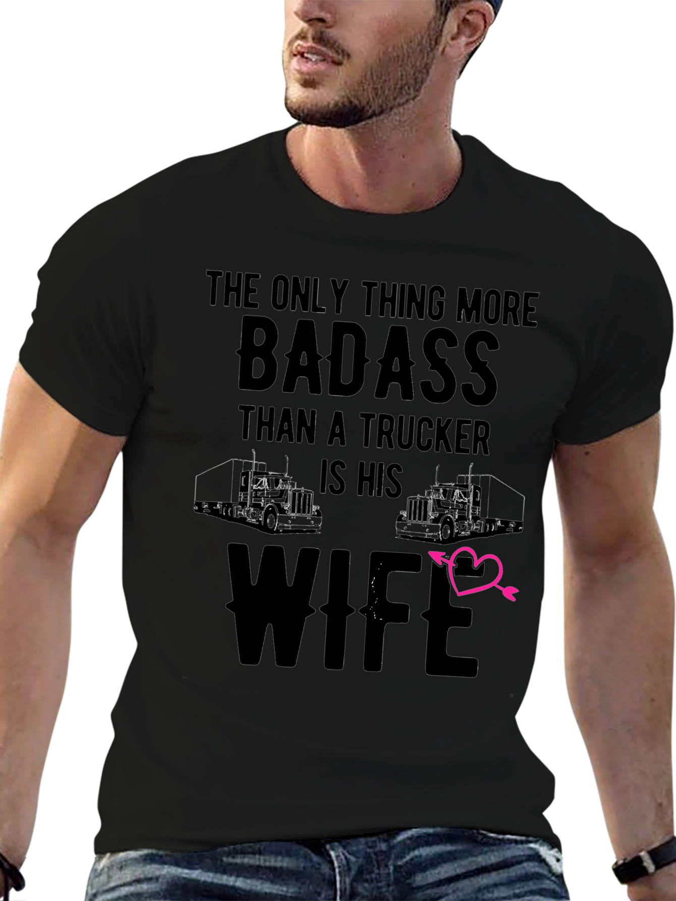 Badass Truckers Wife T-Shirt