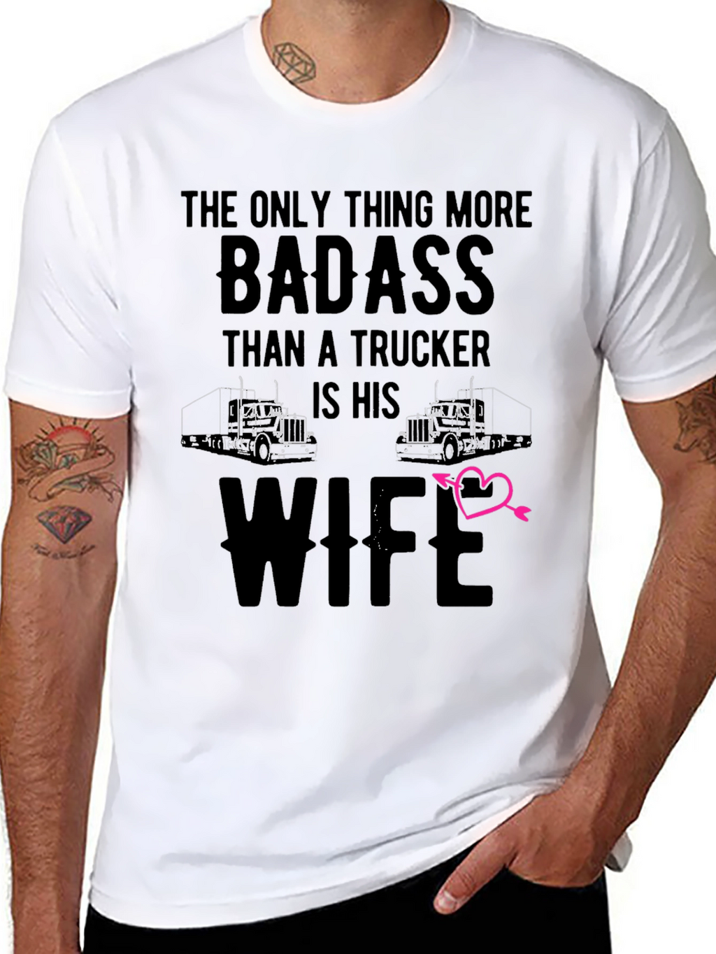 Badass Truckers Wife T-Shirt