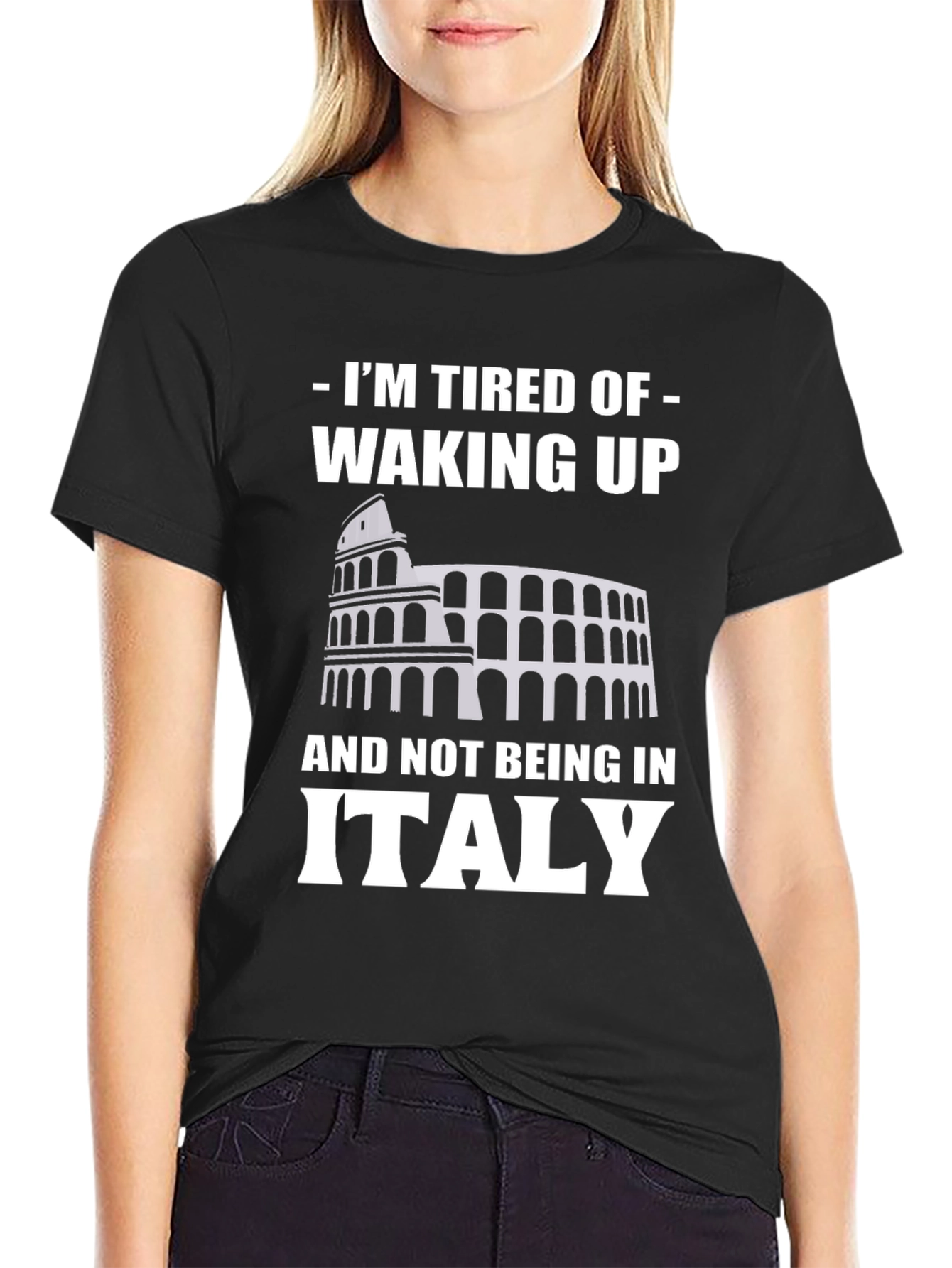 Italy Colosseum Mens T-Shirt - Vacation Travel Tee