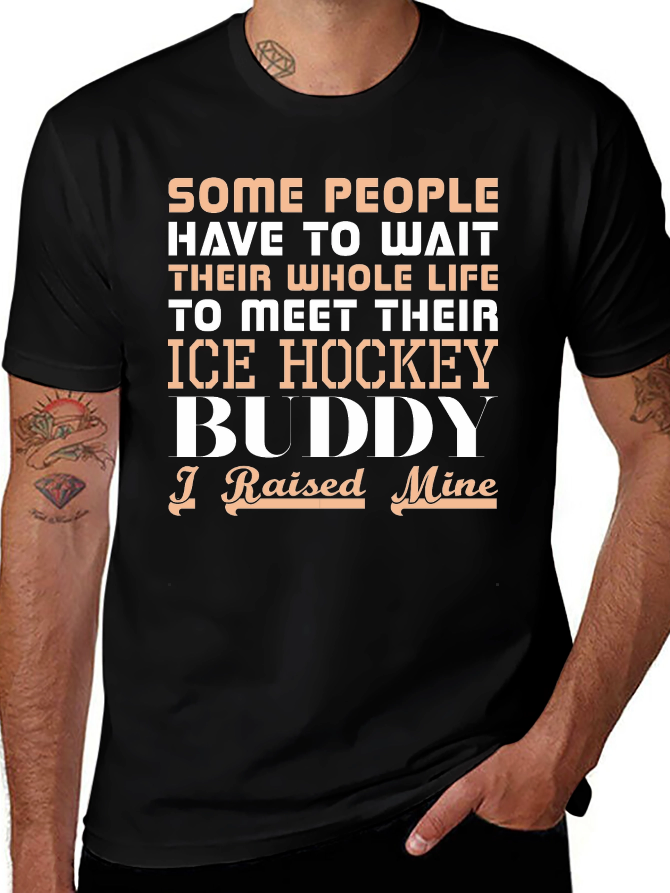 Ice Hockey Buddy T-Shirt - Raised Mine