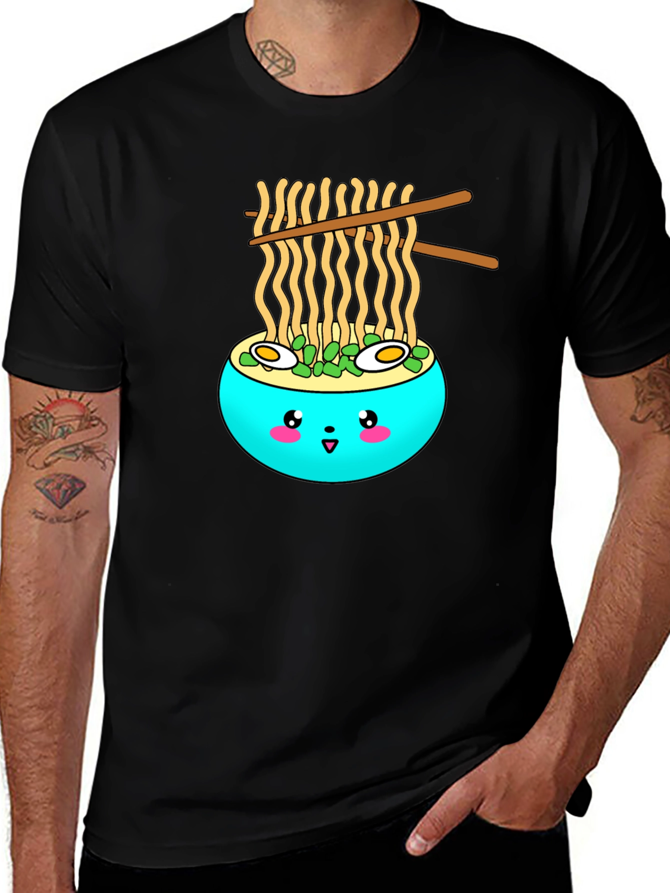 Kawaii Ramen T-Shirt - Cute Noodle Bowl Graphic Tee