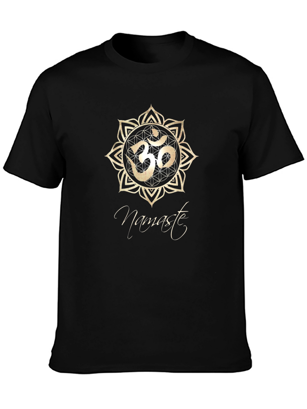 Namaste Om Symbol Black T-Shirt