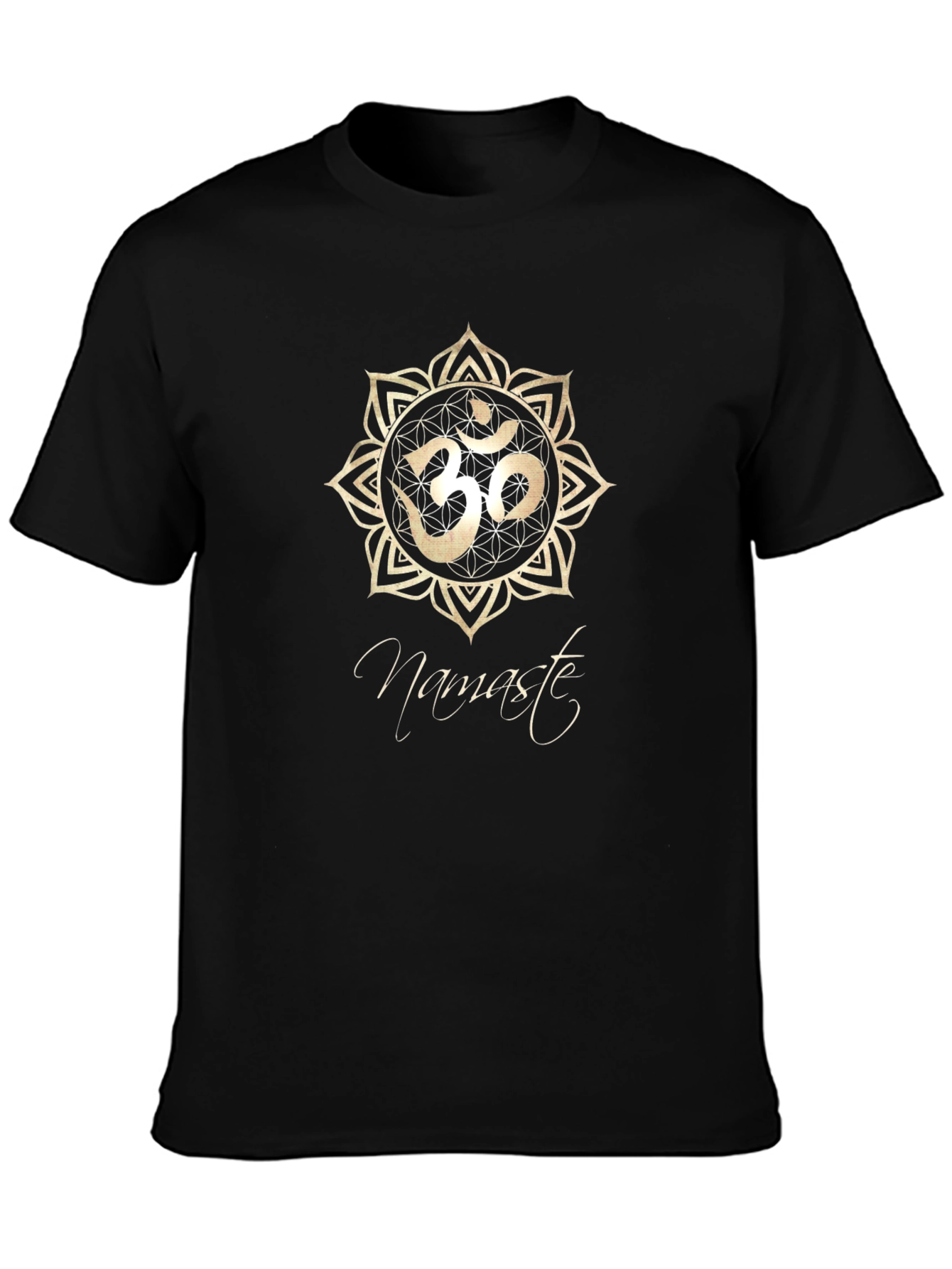 Namaste Om Symbol Black T-Shirt