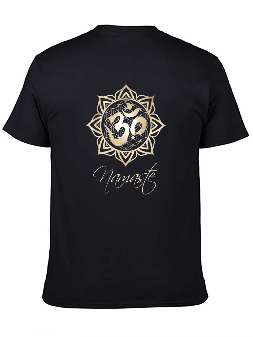 Namaste Om Symbol Black T-Shirt