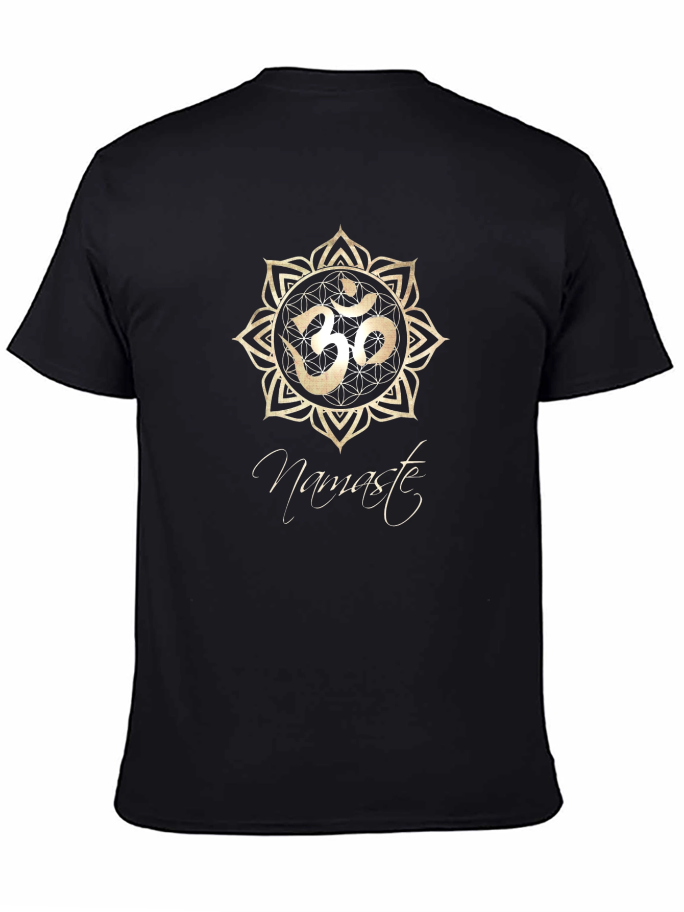 Namaste Om Symbol Black T-Shirt