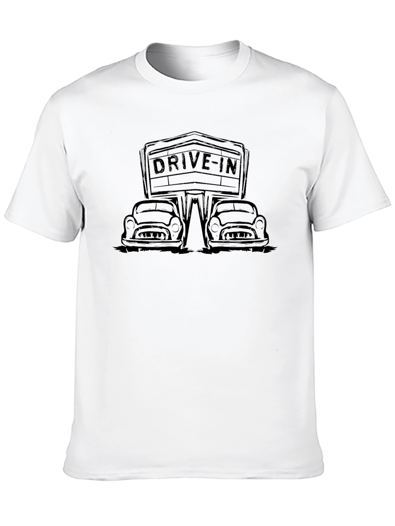 Drive-In Movie T-Shirt - Retro Classic Cars