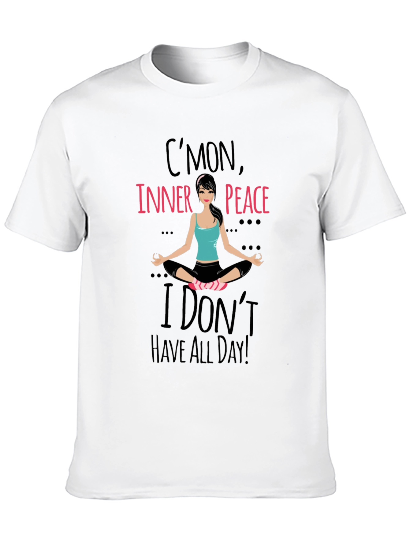 Cmon Inner Peace Yoga Tee - Black