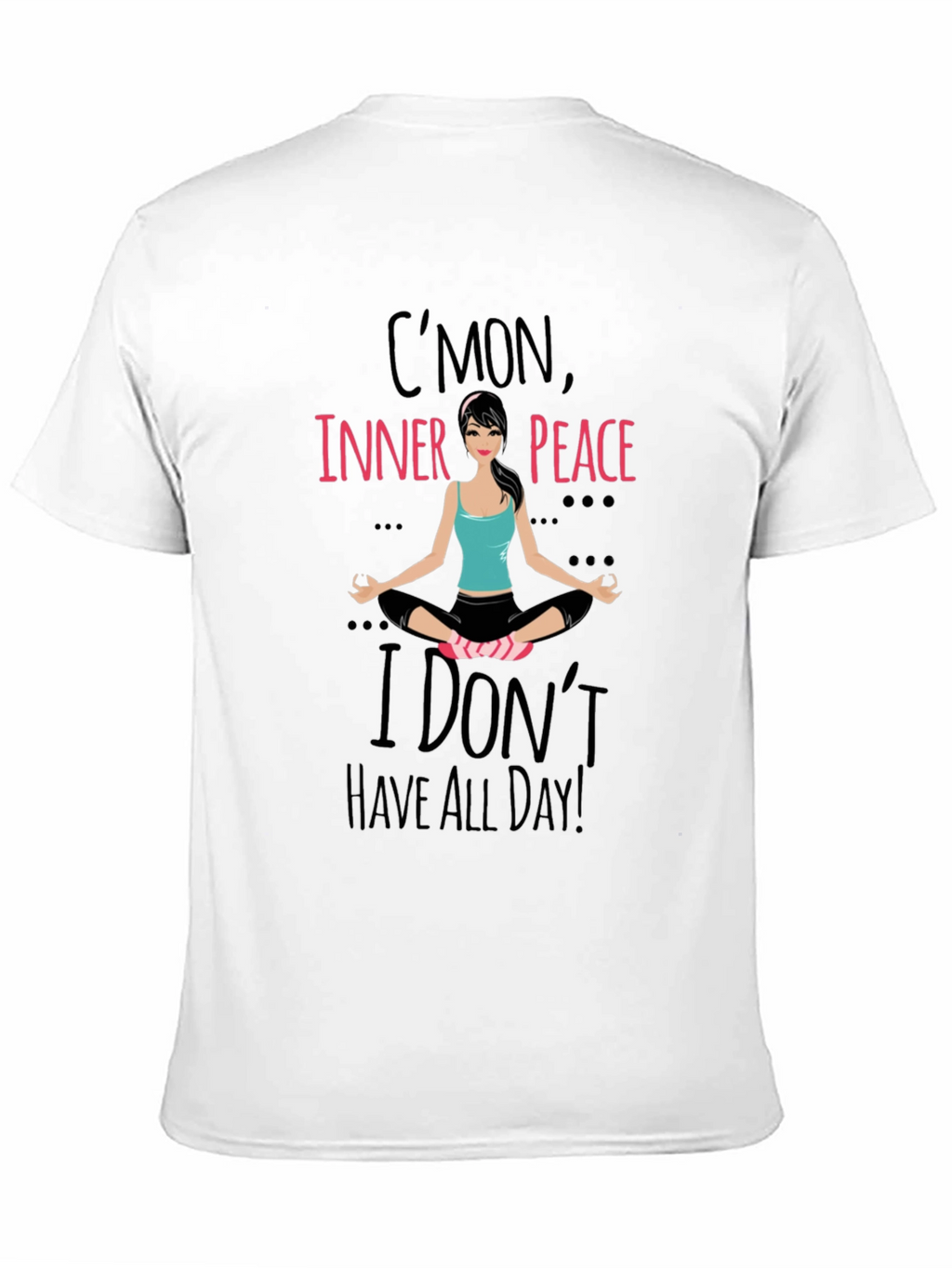 Cmon Inner Peace Yoga Tee - Black
