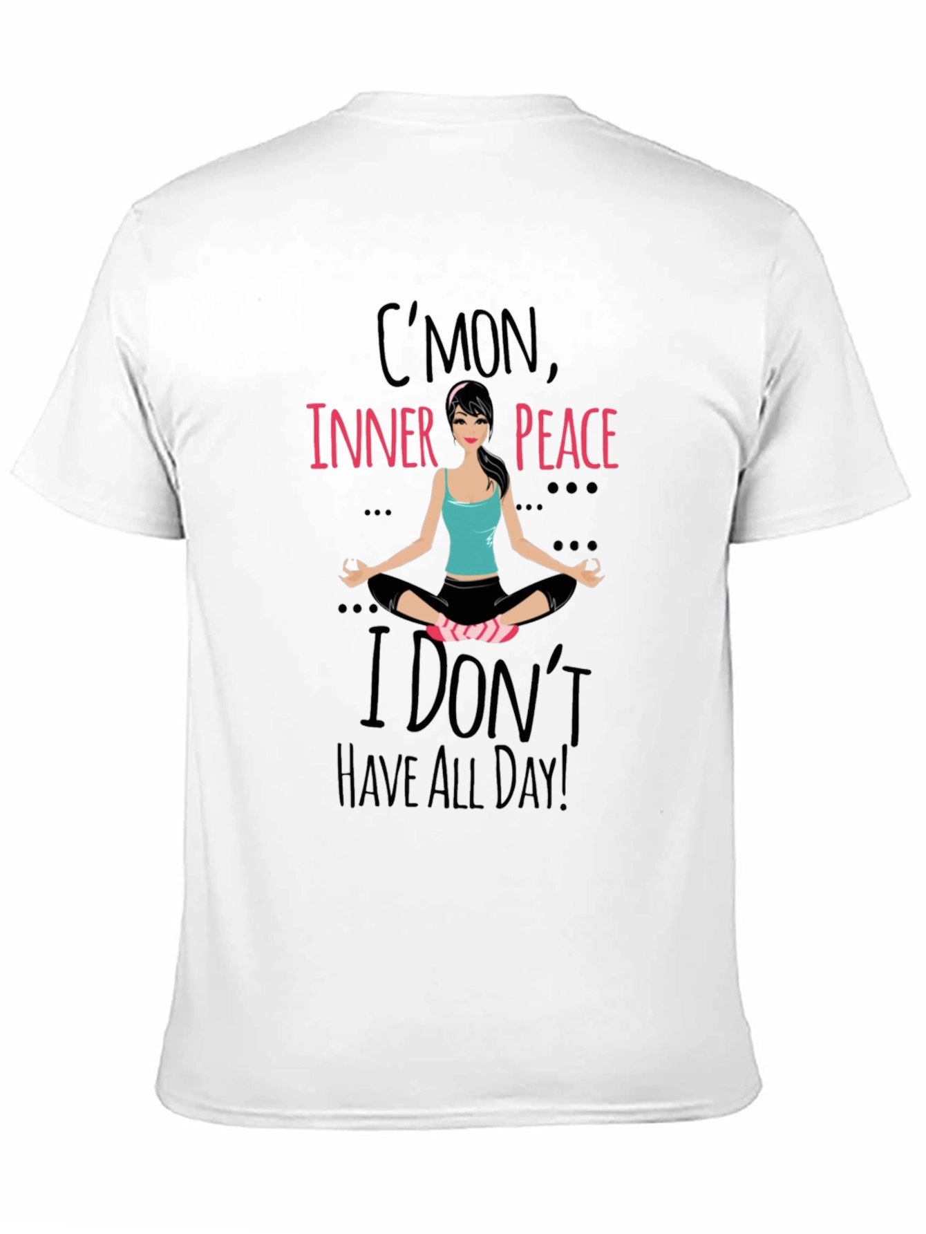 Cmon Inner Peace Yoga Tee - Black