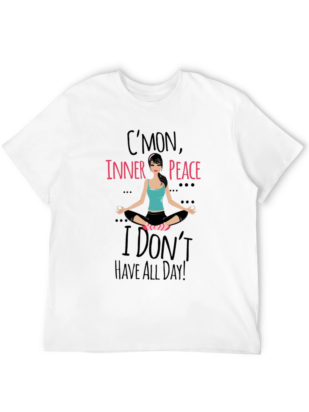 Cmon Inner Peace Yoga Tee - Black