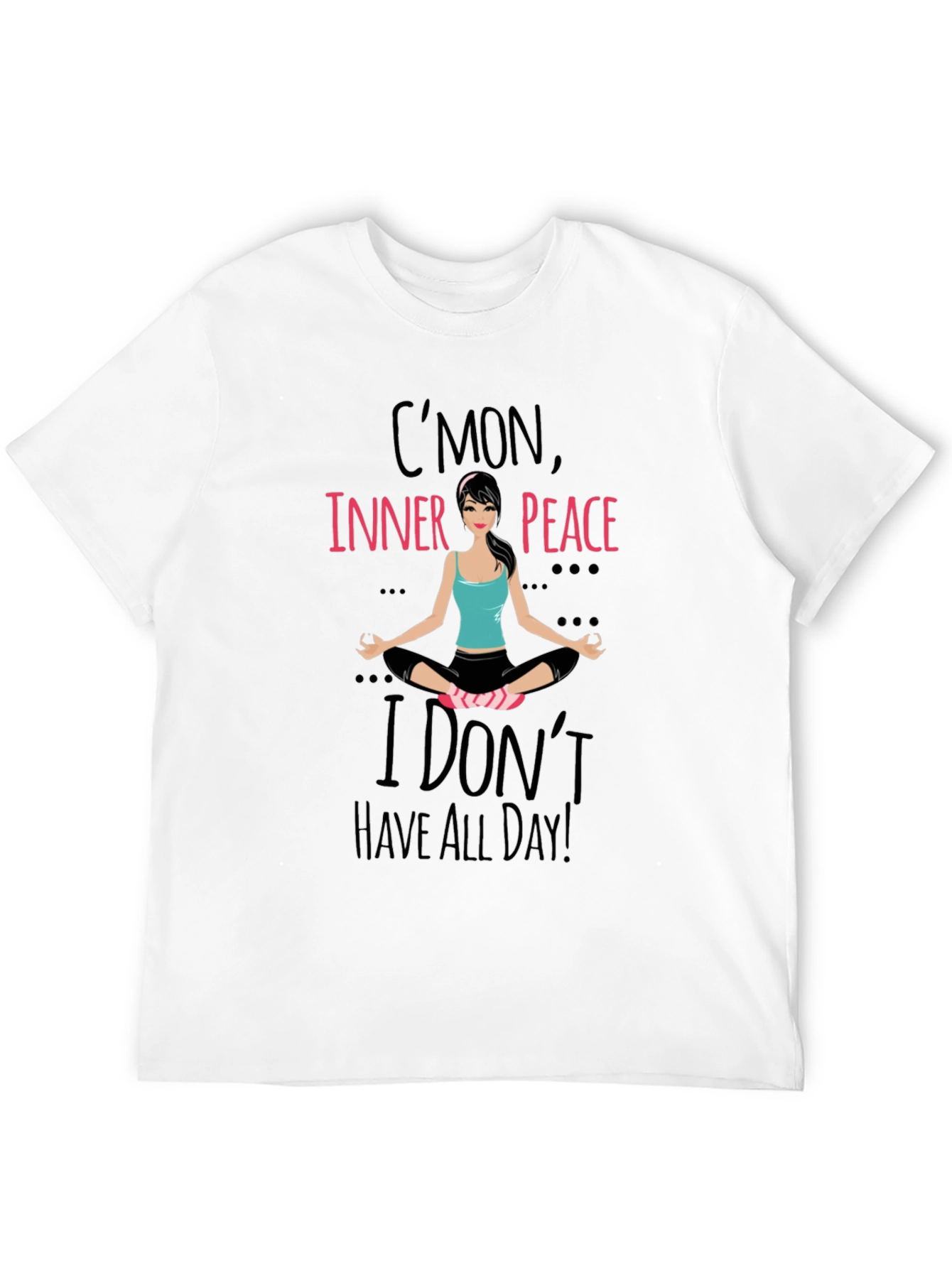 Cmon Inner Peace Yoga Tee - Black
