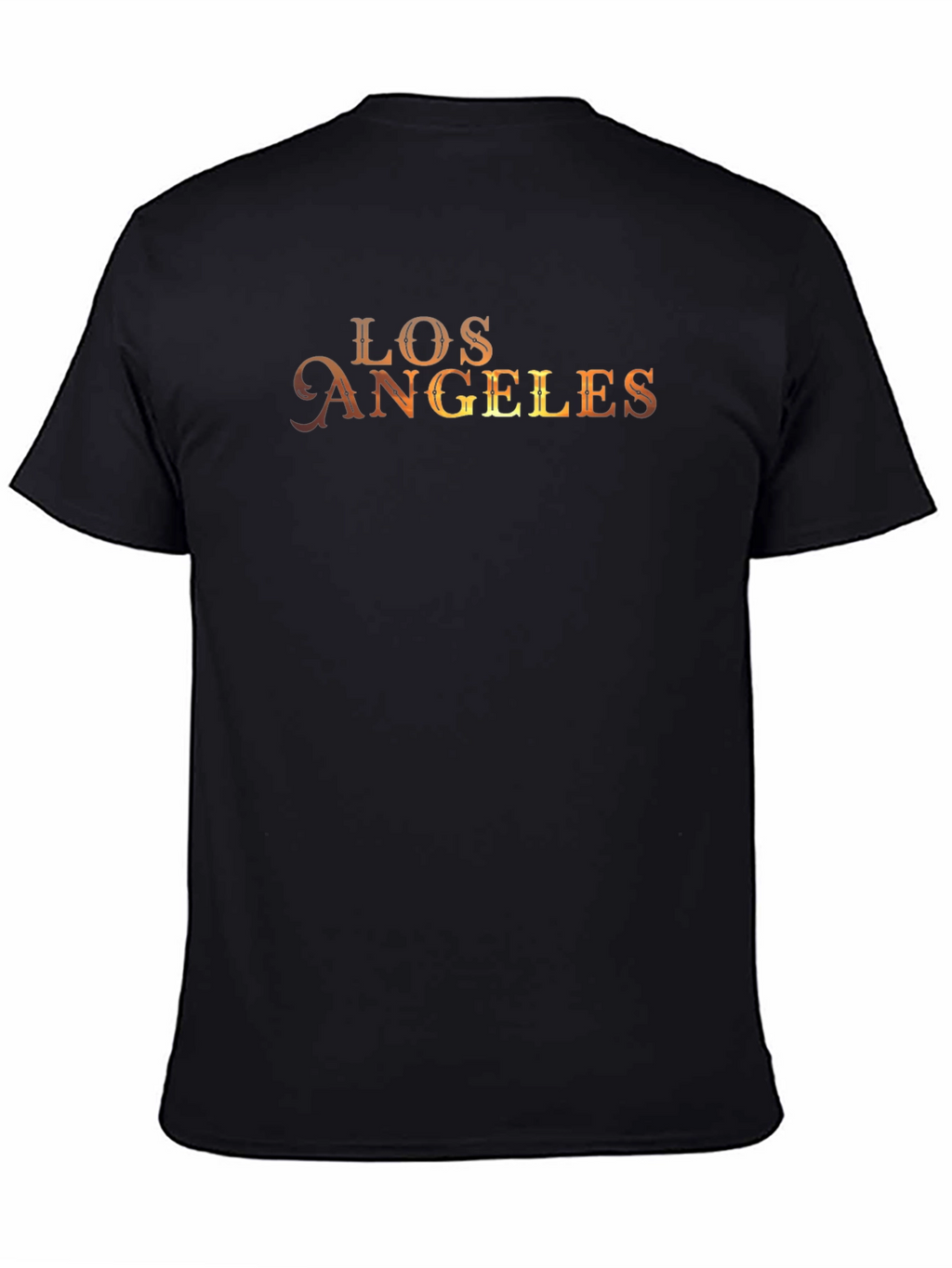 Los Angeles Graphic Print Black T-Shirt
