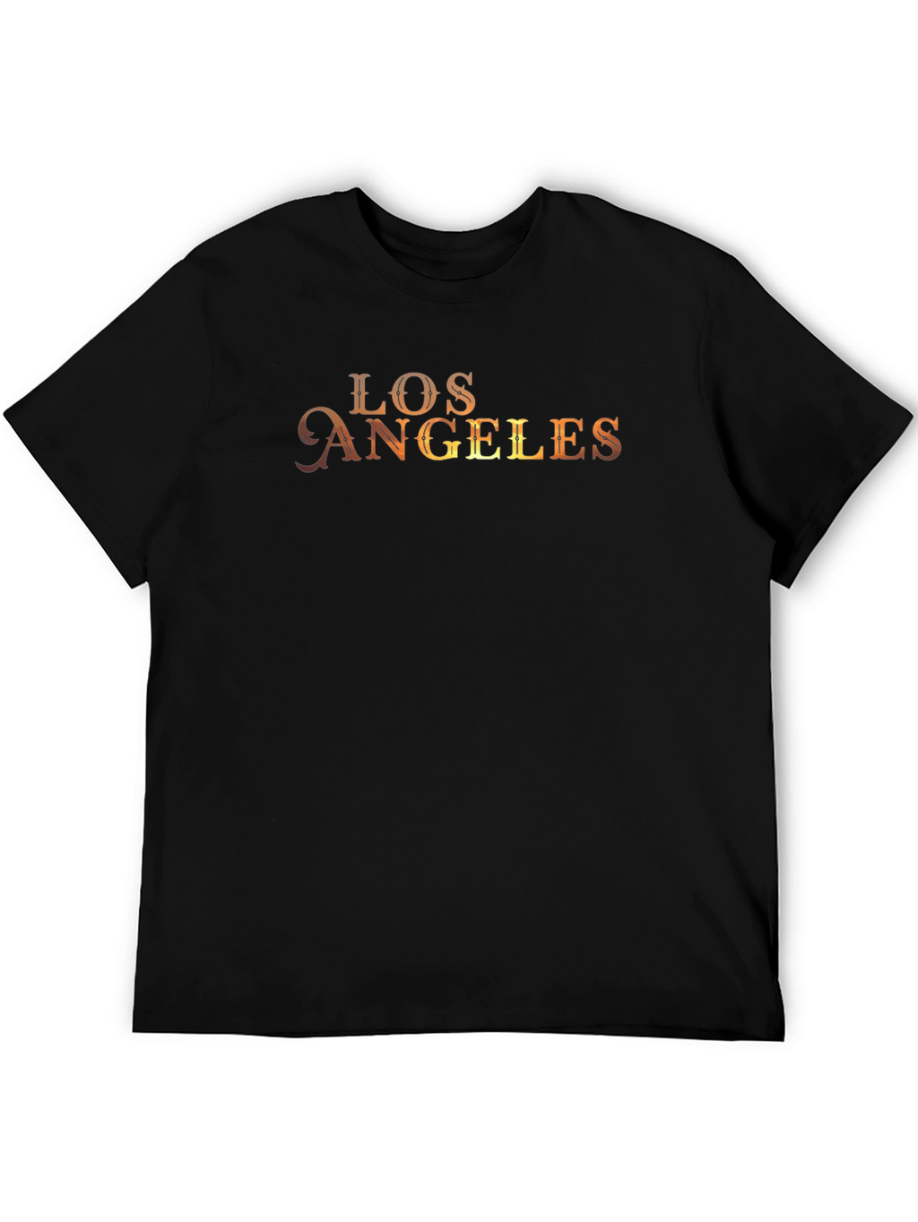 Los Angeles Graphic Print Black T-Shirt