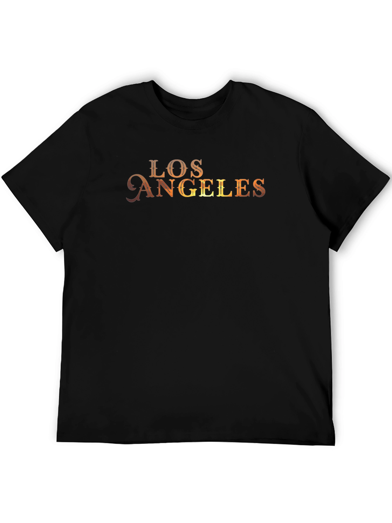 Los Angeles Graphic Print Black T-Shirt