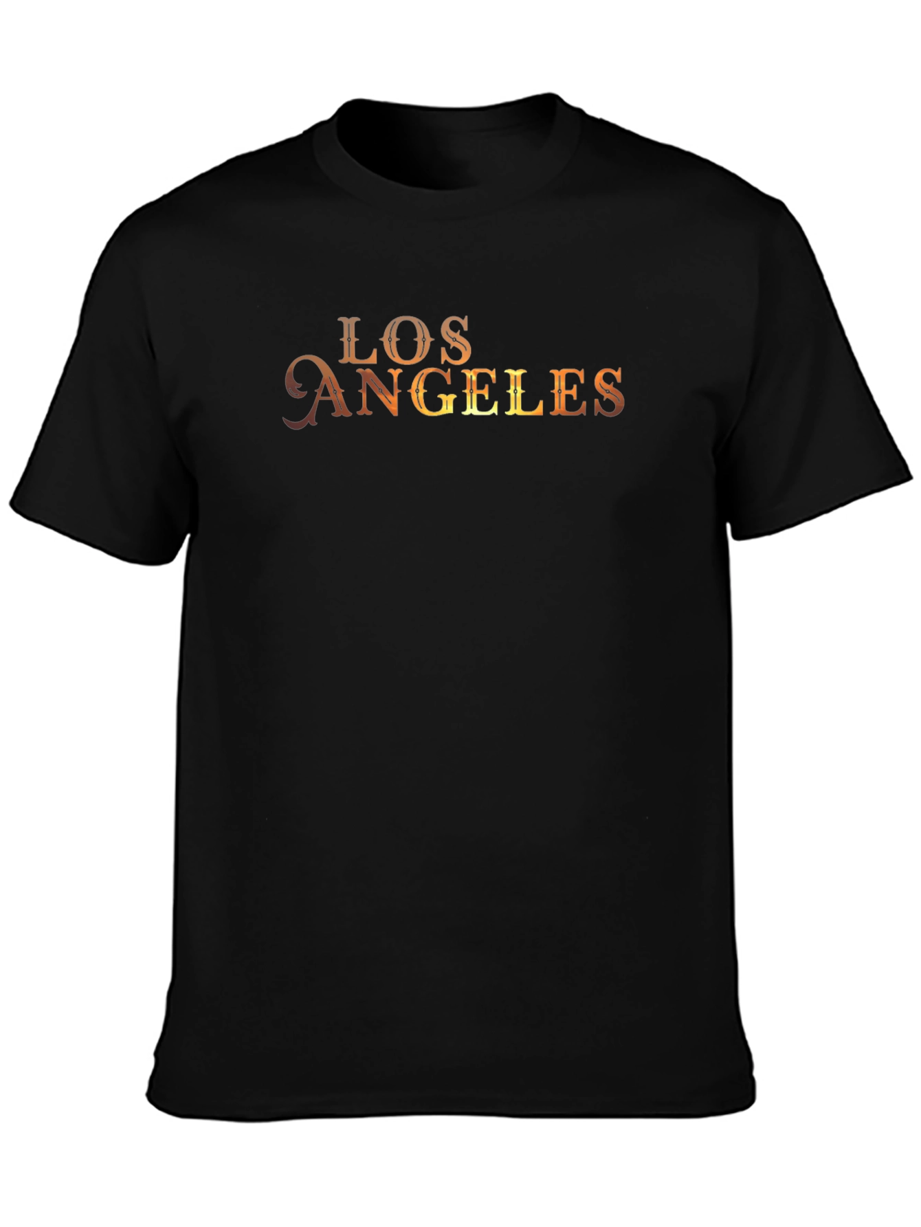 Los Angeles Graphic Print Black T-Shirt