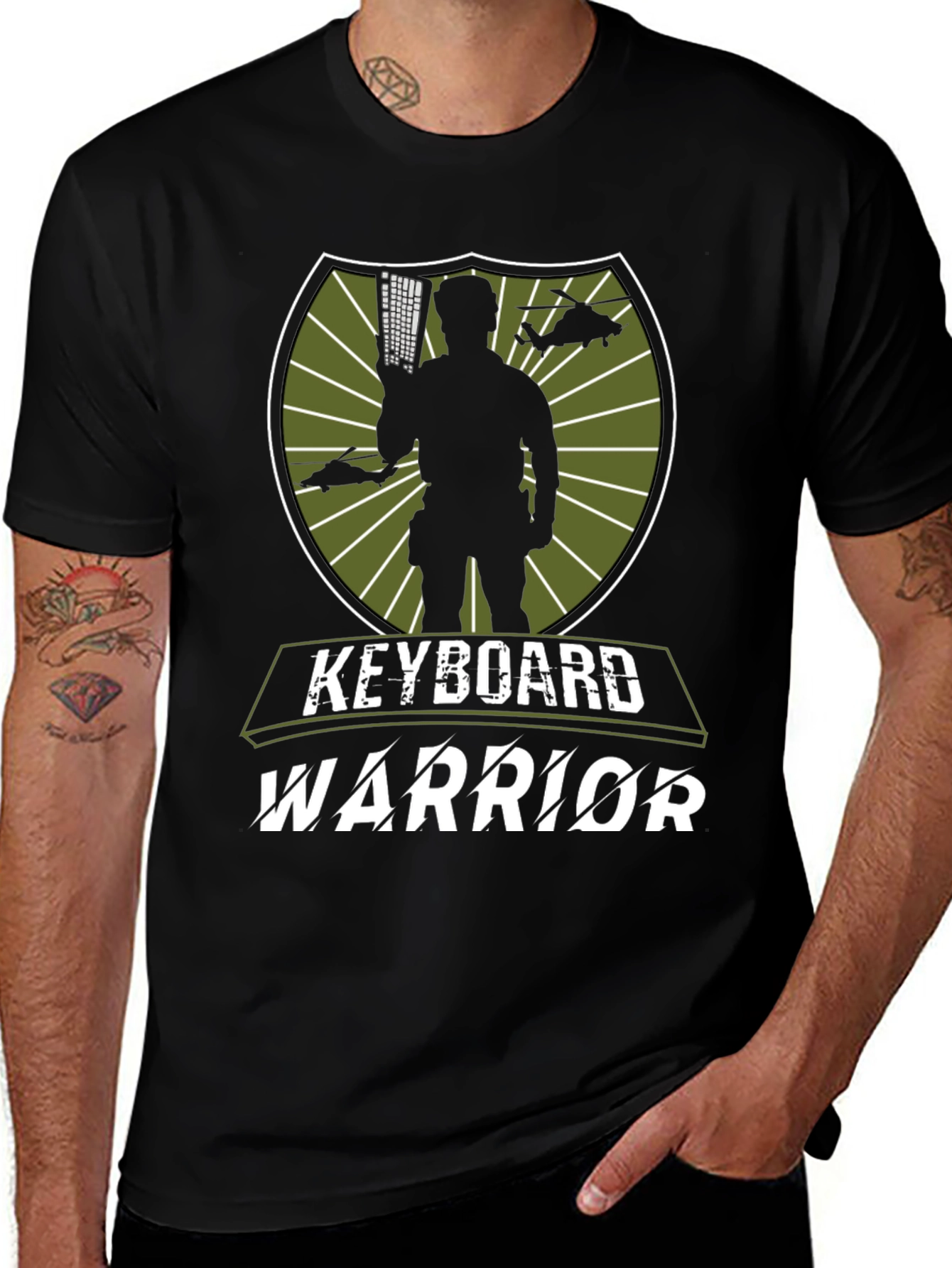 Keyboard Warrior T-Shirt: Gaming & Coding Apparel