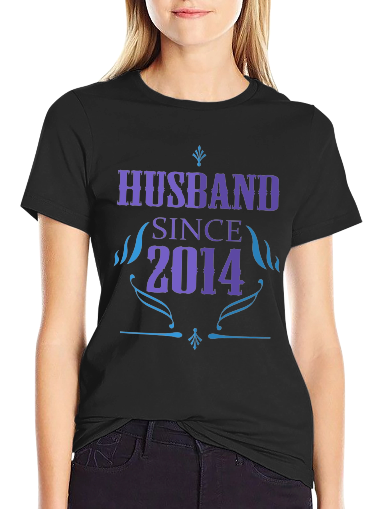 Husband Since 2014 Graphic T-Shirt - Anniversary Gift