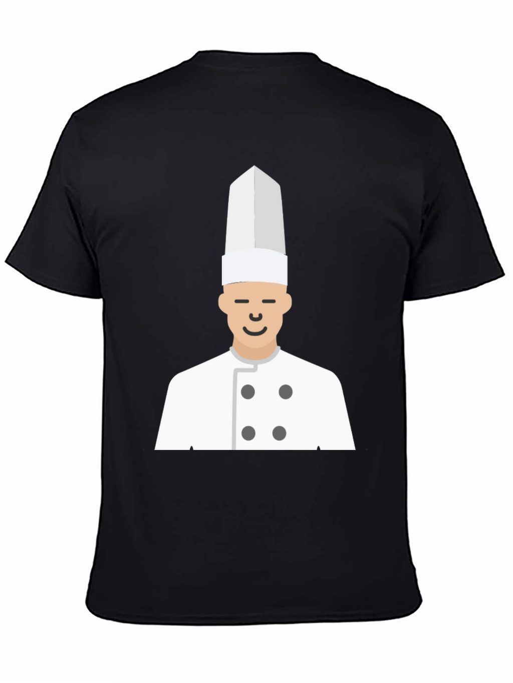 Chef T-Shirt - Black Cotton Culinary Design