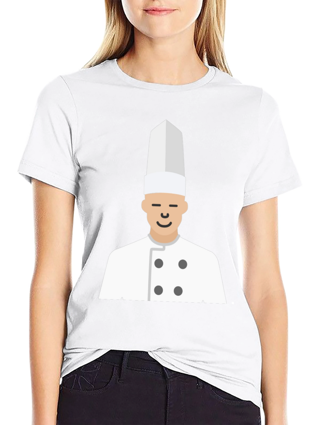 Chef T-Shirt - Black Cotton Culinary Design