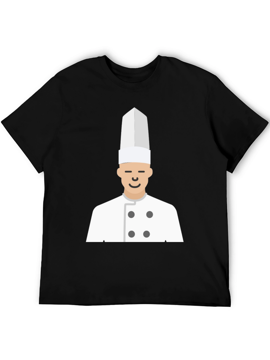 Chef T-Shirt - Black Cotton Culinary Design