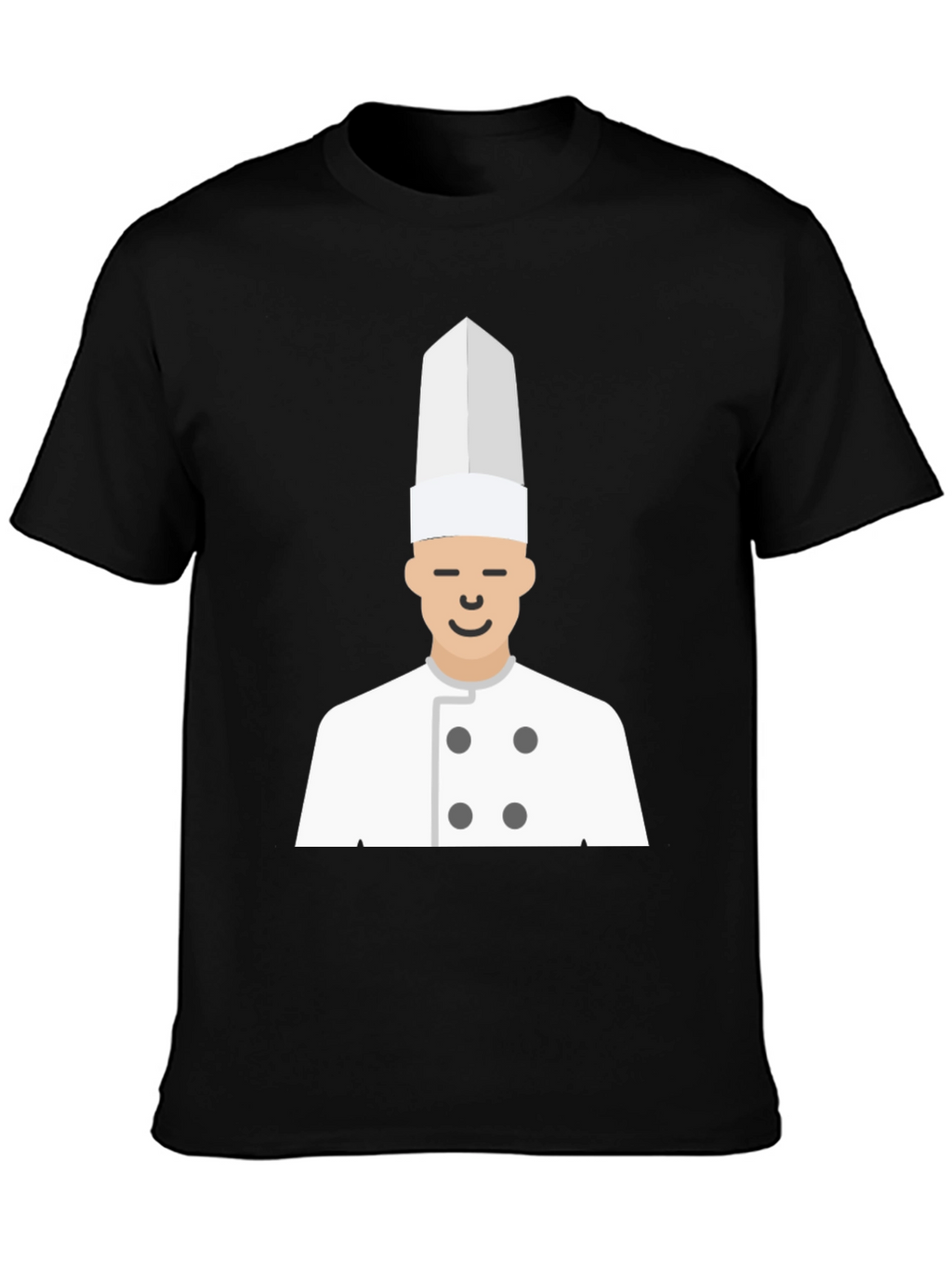 Chef T-Shirt - Black Cotton Culinary Design