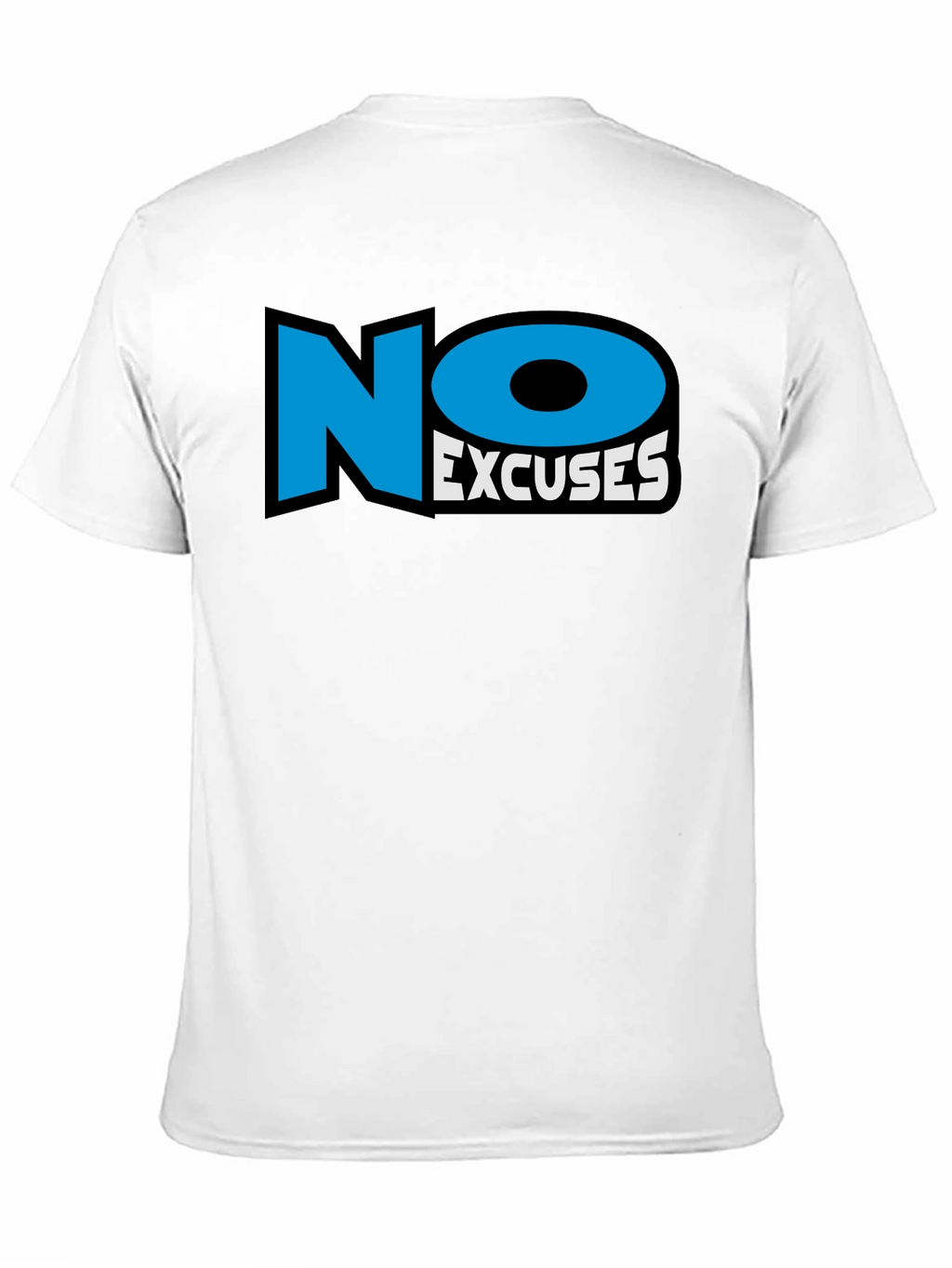 No Excuses Black Graphic T-Shirt