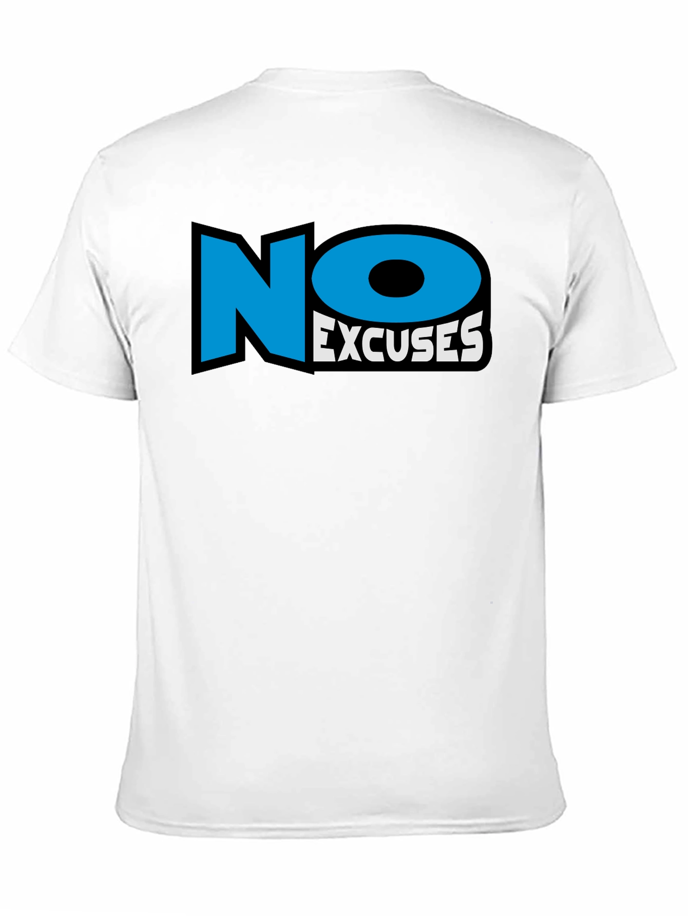 No Excuses Black Graphic T-Shirt
