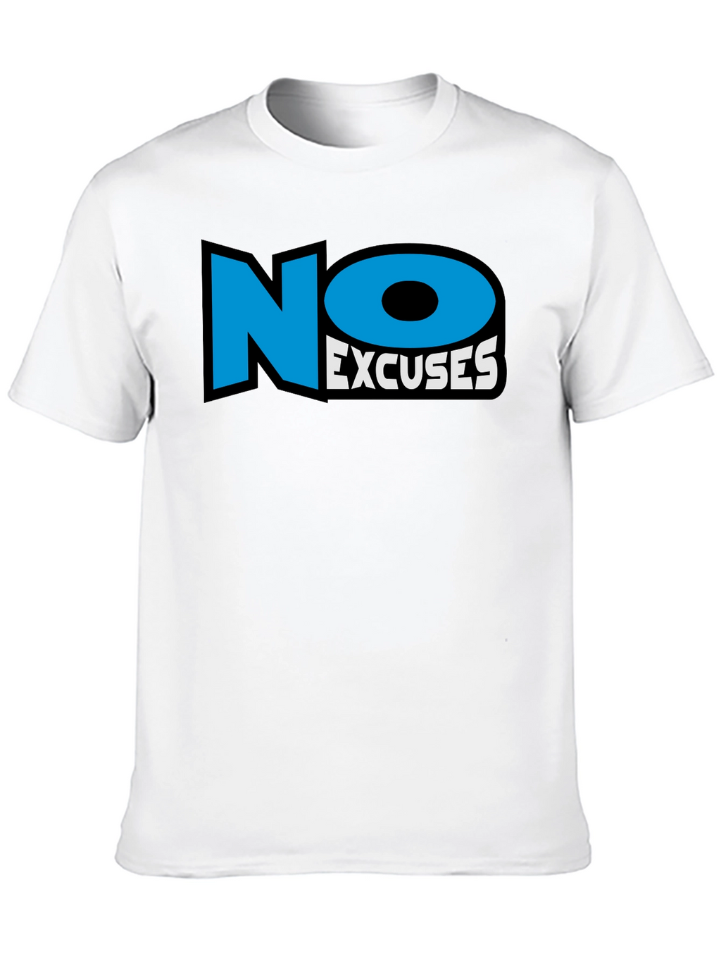 No Excuses Black Graphic T-Shirt