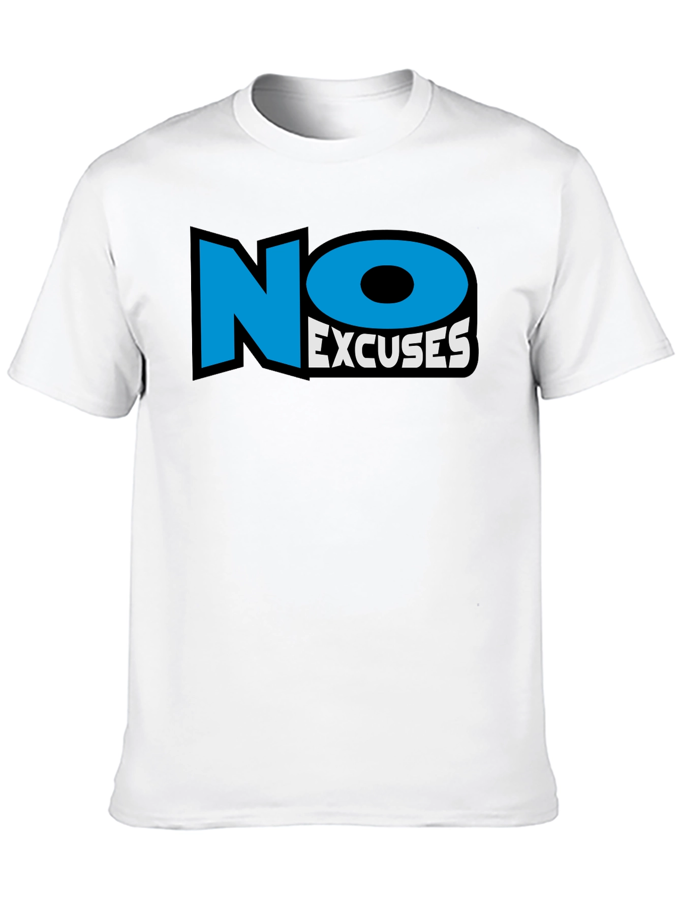 No Excuses Black Graphic T-Shirt