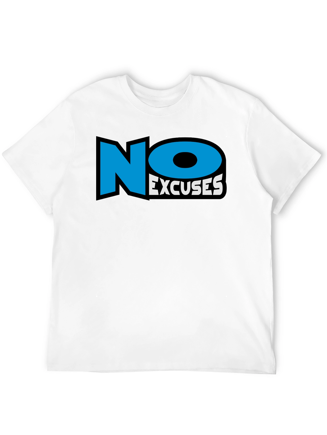 No Excuses Black Graphic T-Shirt