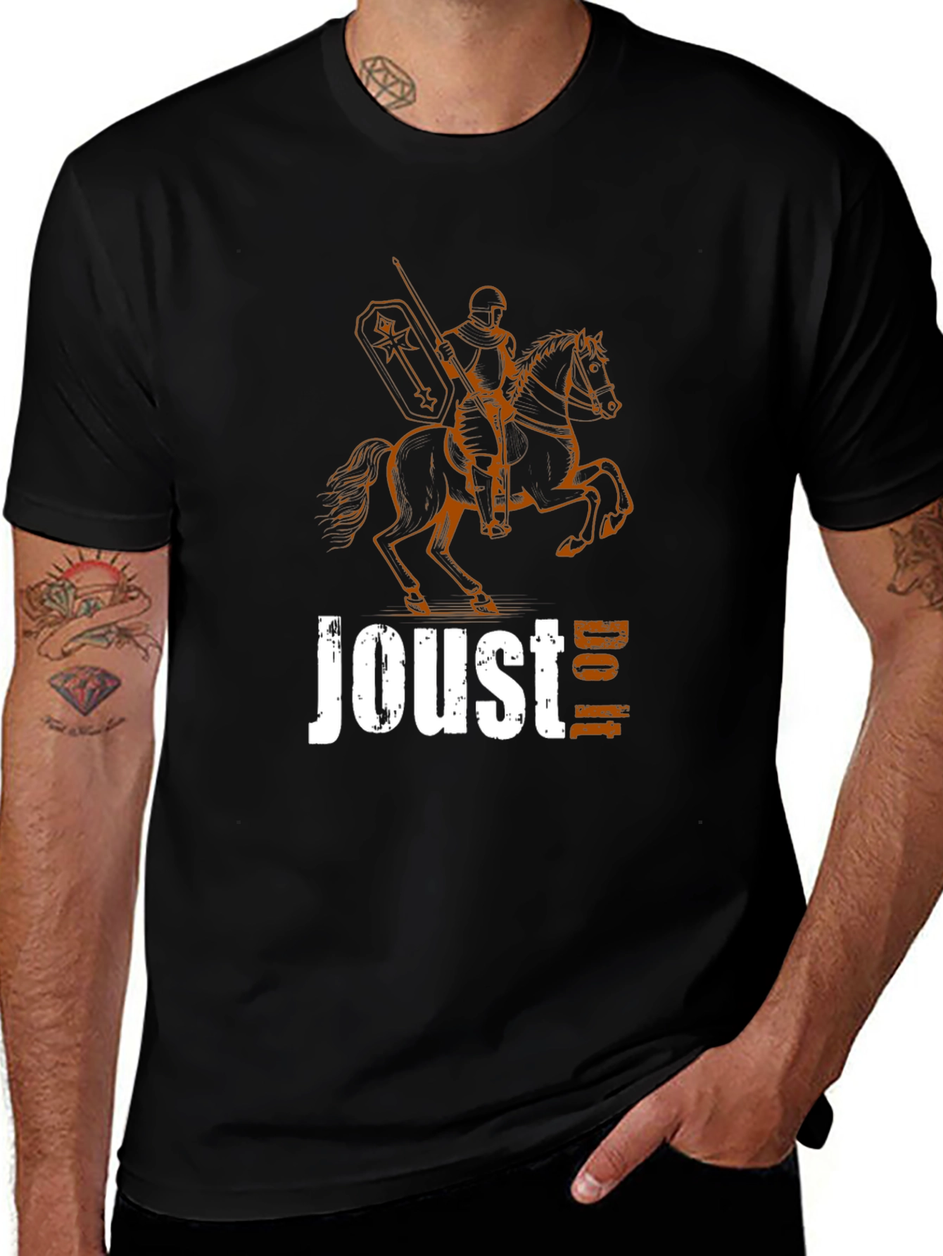Jousting Knight T-Shirt - Vintage Graphic Tee