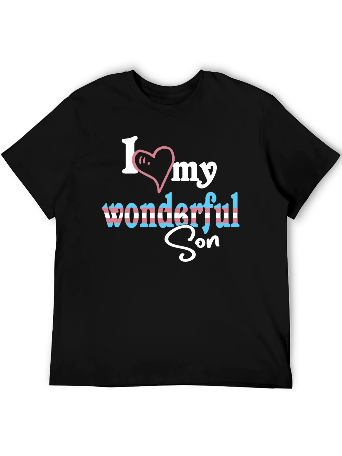 I Love My Wonderful Son Transgender Pride T-Shirt