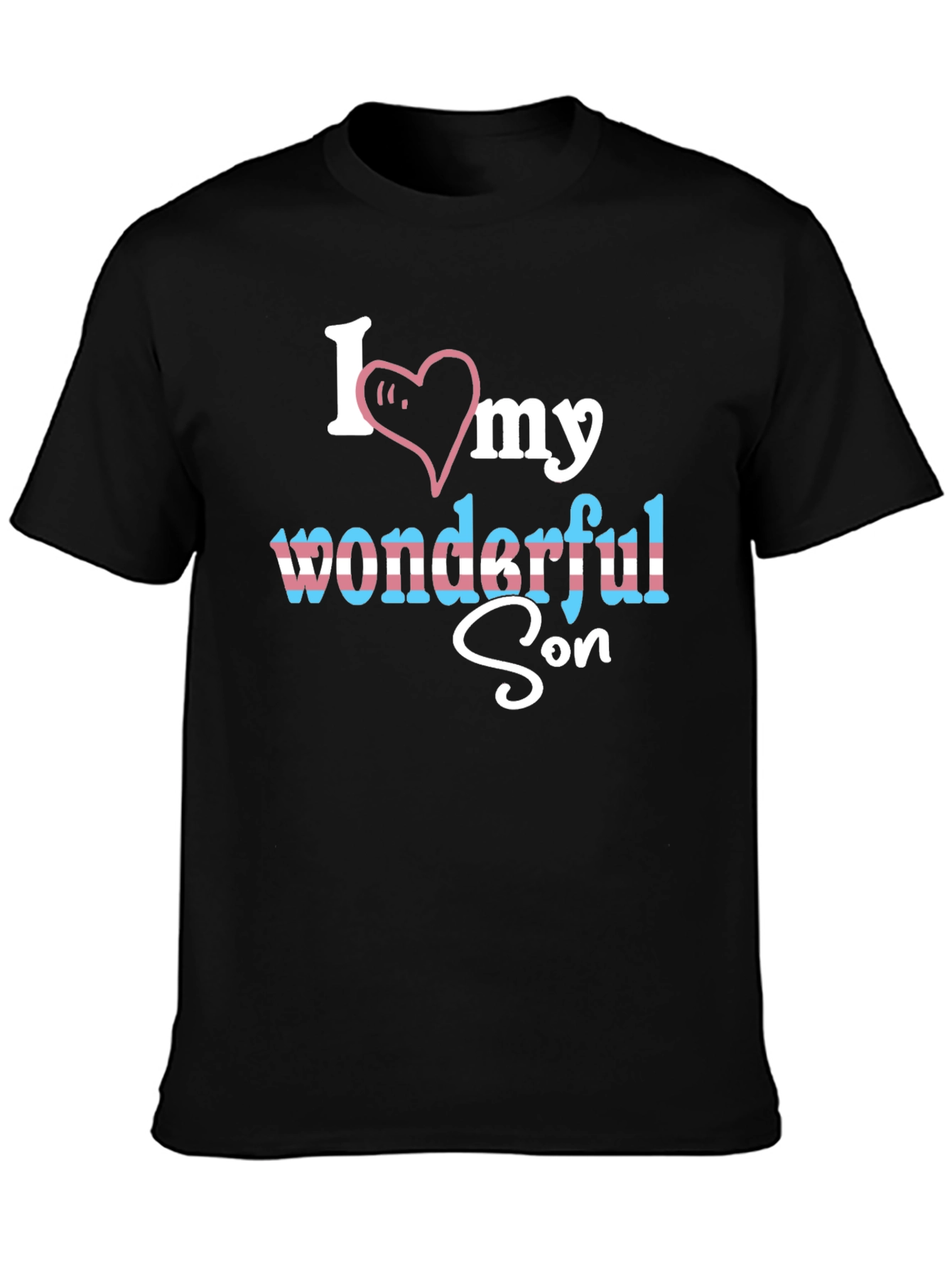 I Love My Wonderful Son Transgender Pride T-Shirt