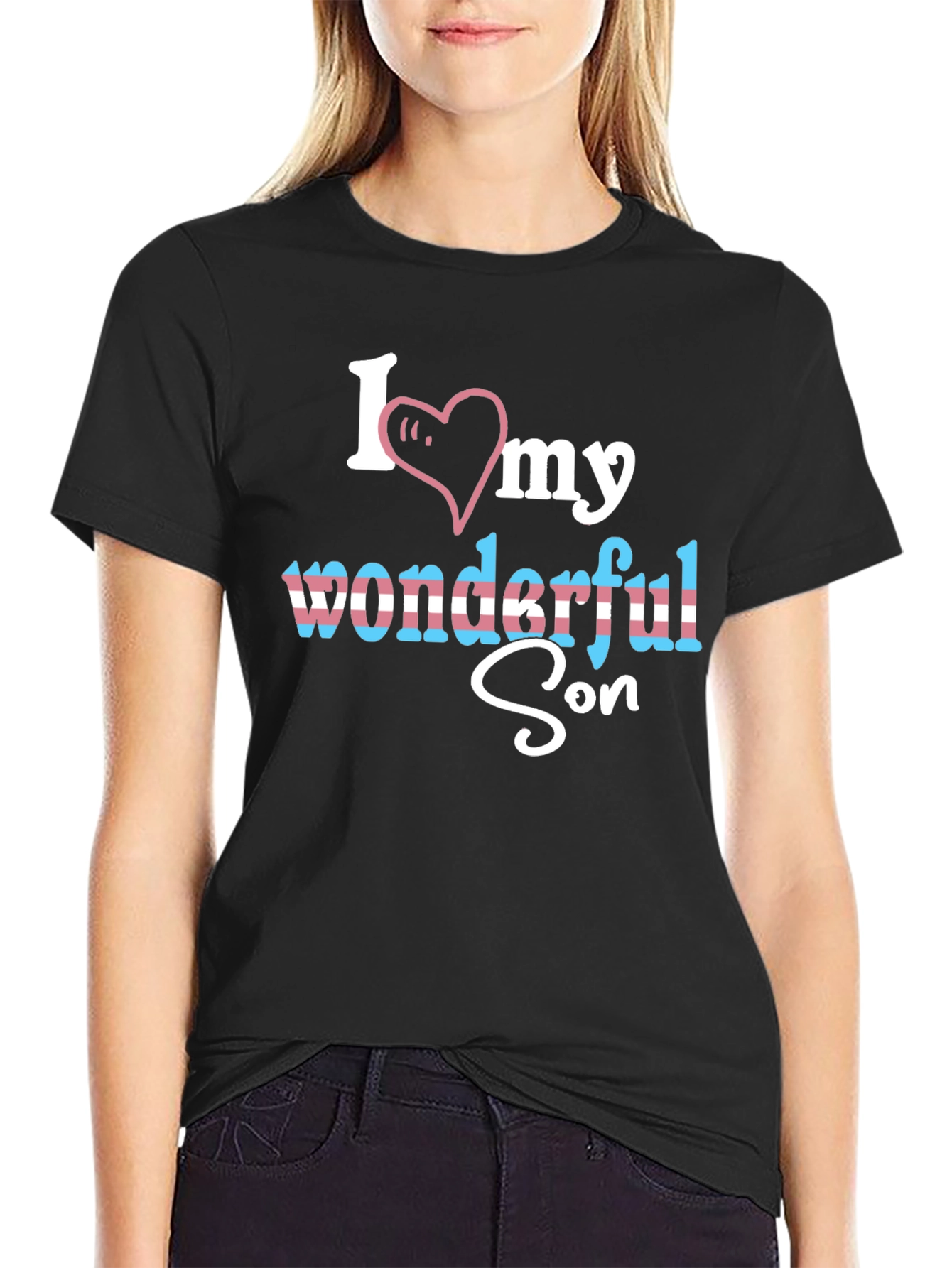 I Love My Wonderful Son Transgender Pride T-Shirt