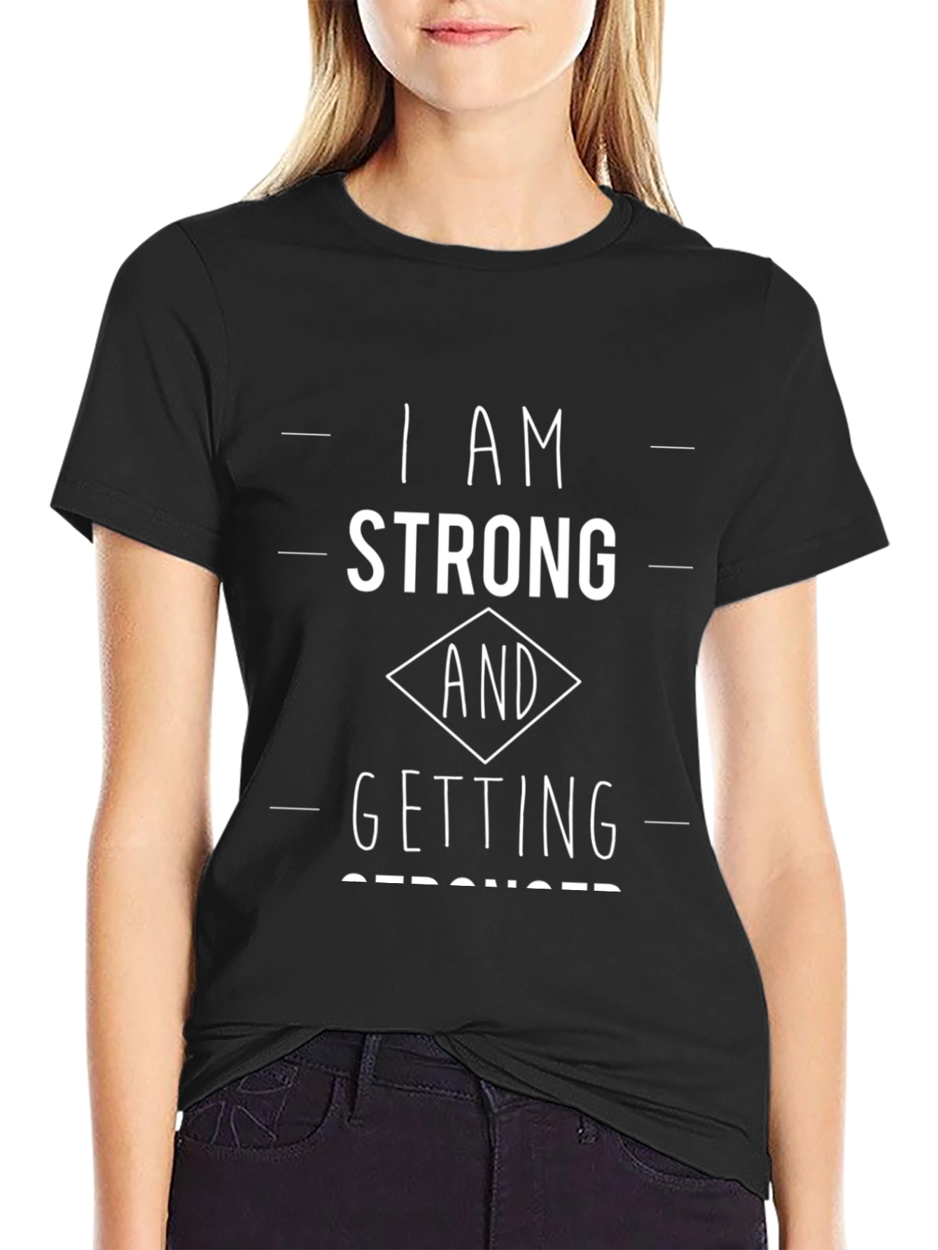 I Am Strong T-Shirt - Motivation Workout