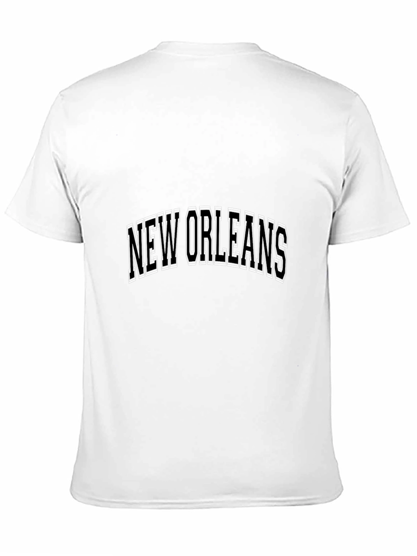 New Orleans Graphic Print Black T-Shirt