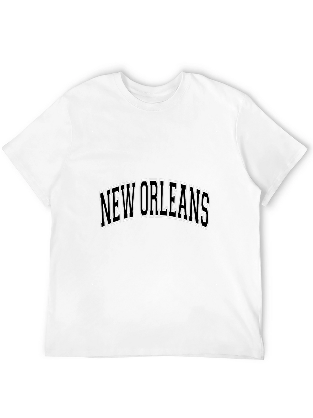 New Orleans Graphic Print Black T-Shirt