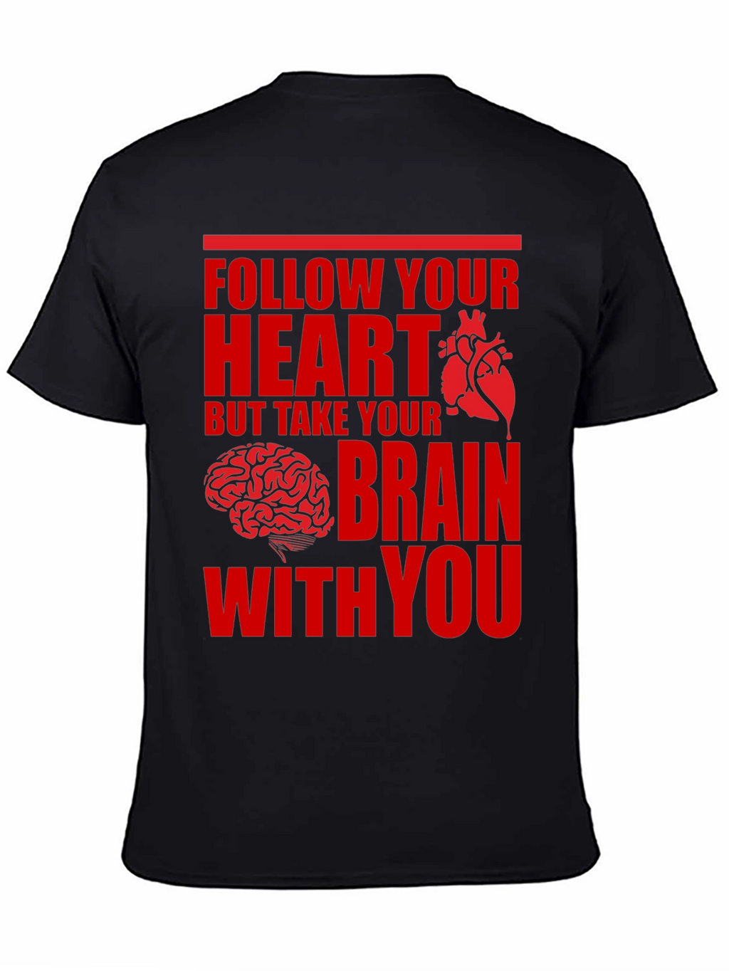 Follow Your Heart Brain Graphic Tee