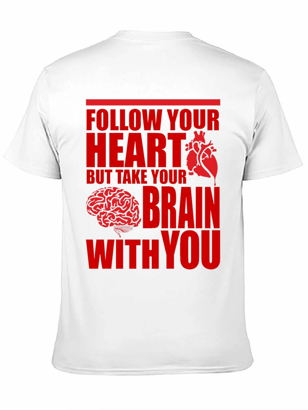 Follow Your Heart Brain Graphic Tee