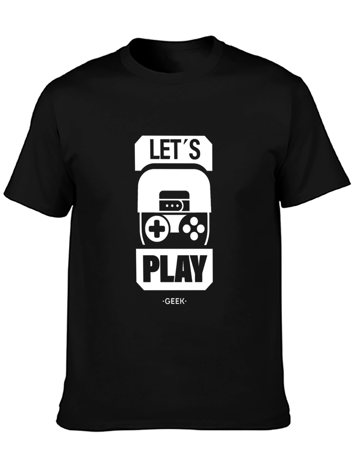 Lets Play Geek Graphic T-Shirt