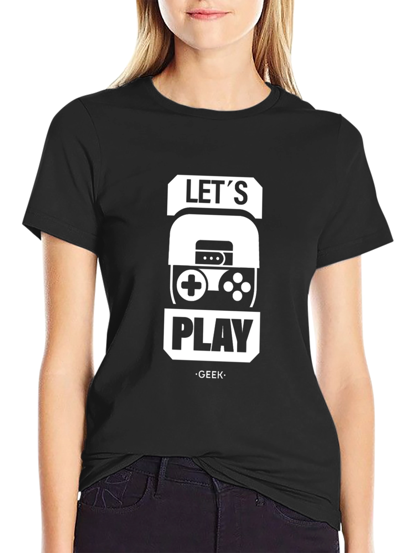 Lets Play Geek Graphic T-Shirt