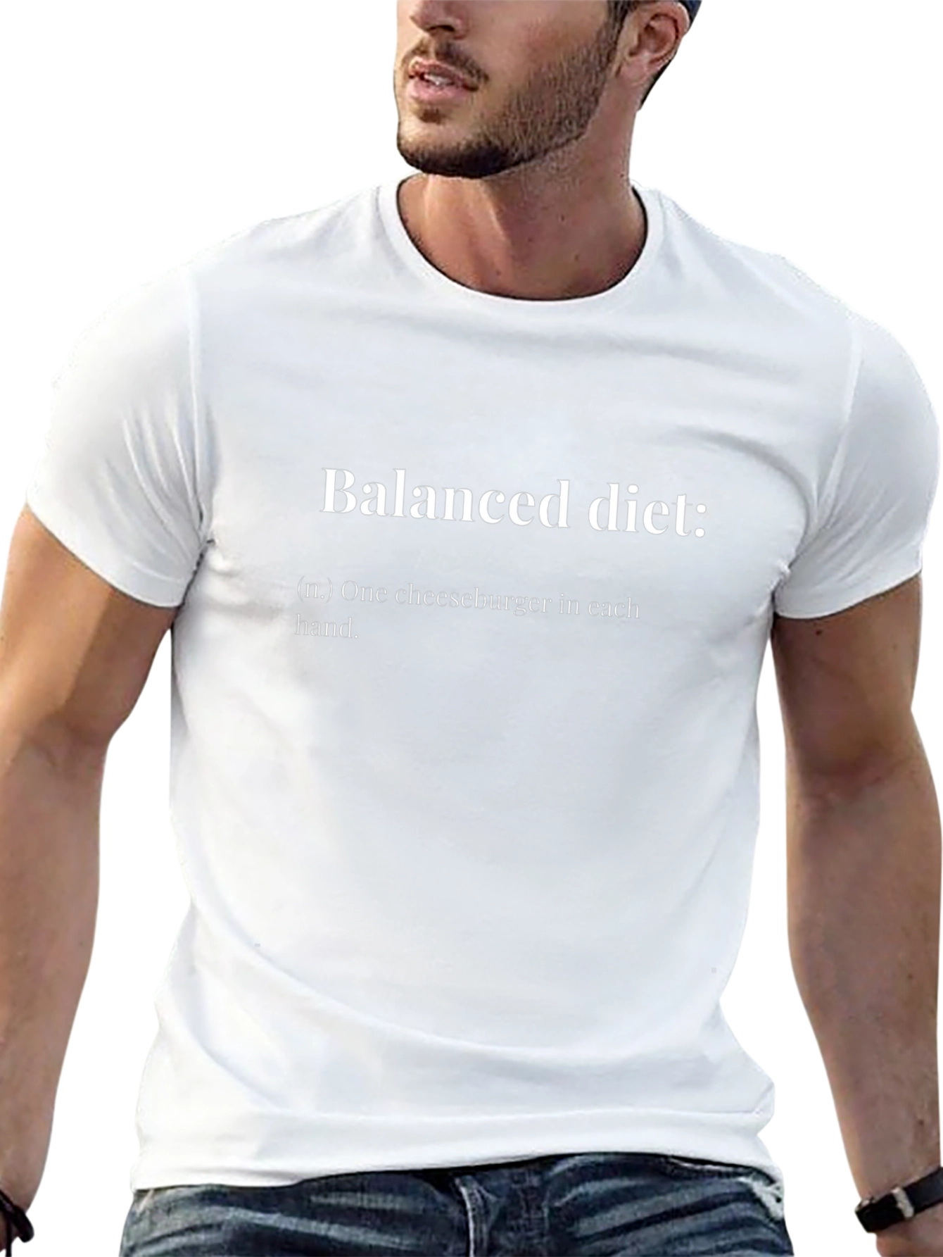 Balanced Diet Funny T-Shirt - Cheeseburger Definition