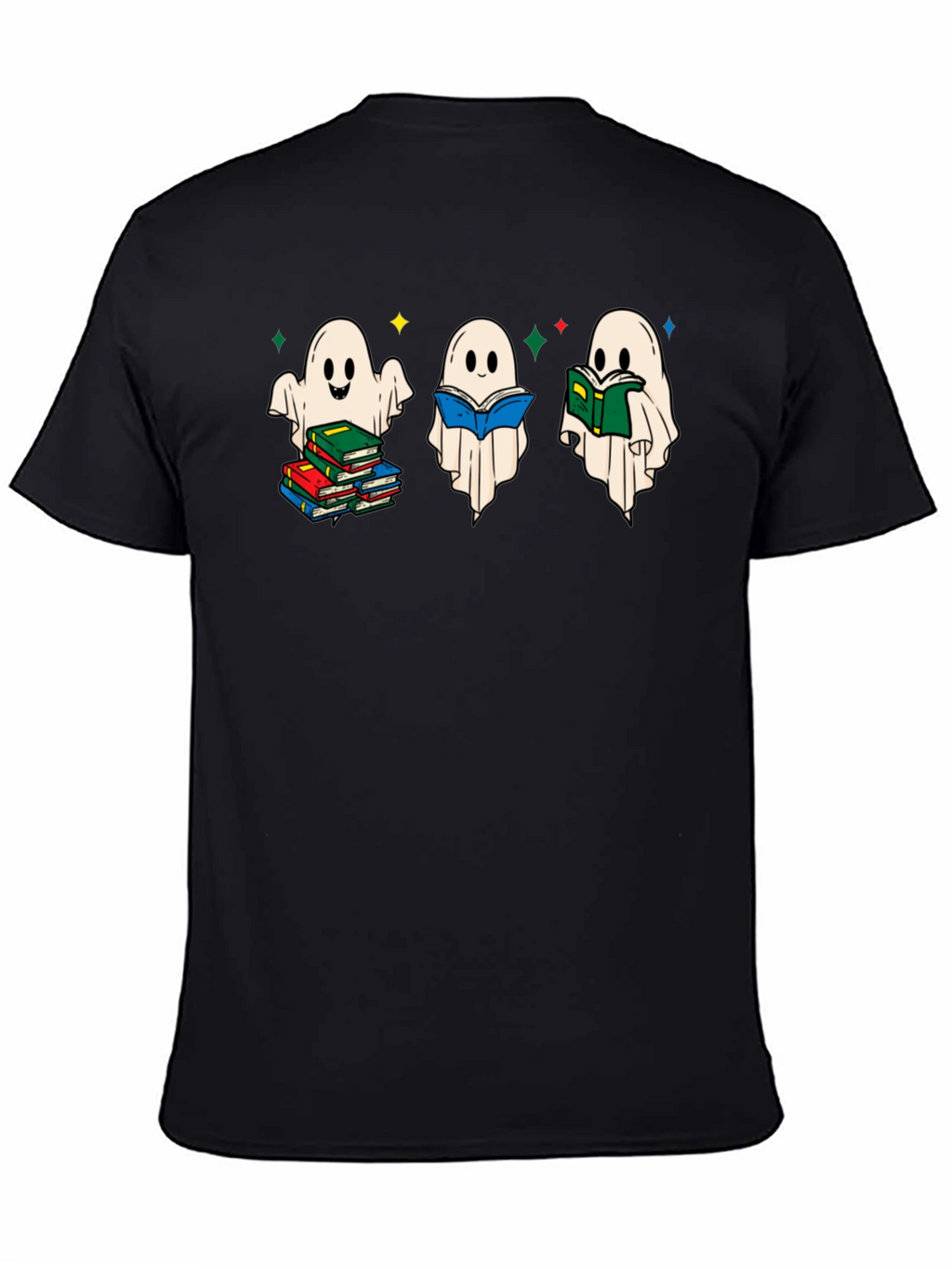Ghost Reading Book T-Shirt