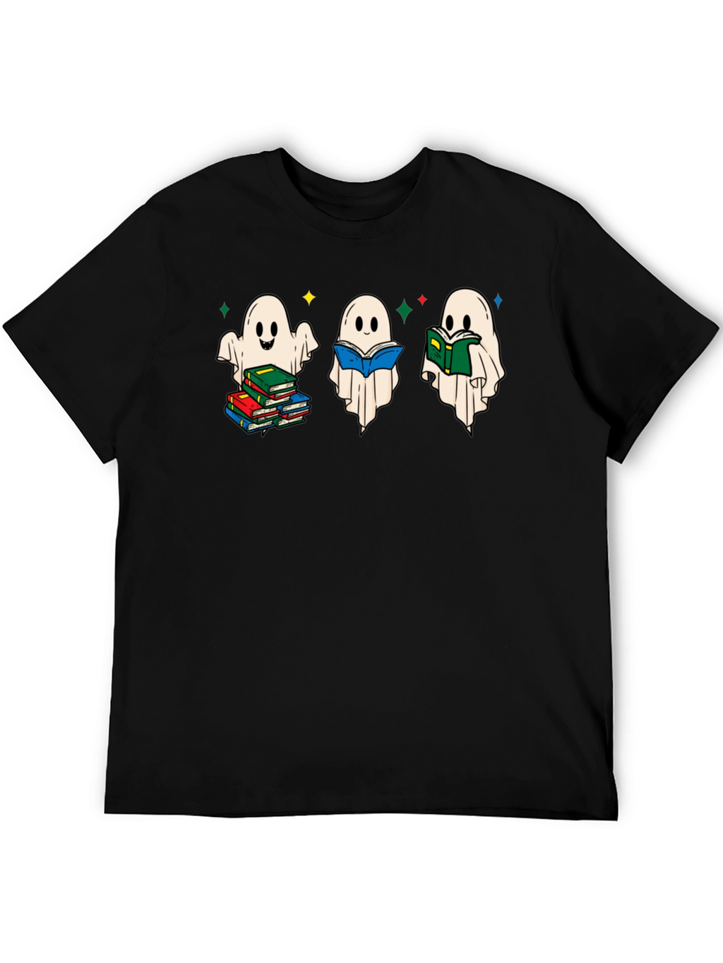 Ghost Reading Book T-Shirt