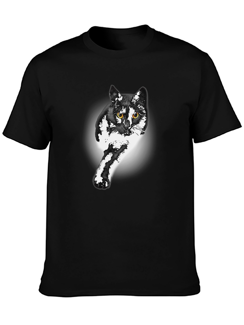 Black Cat Graphic Print Tee