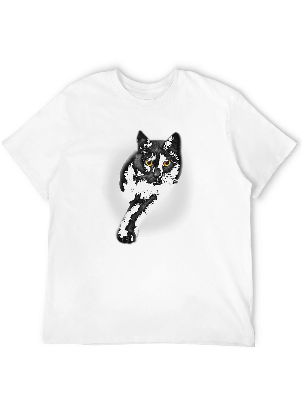 Black Cat Graphic Print Tee