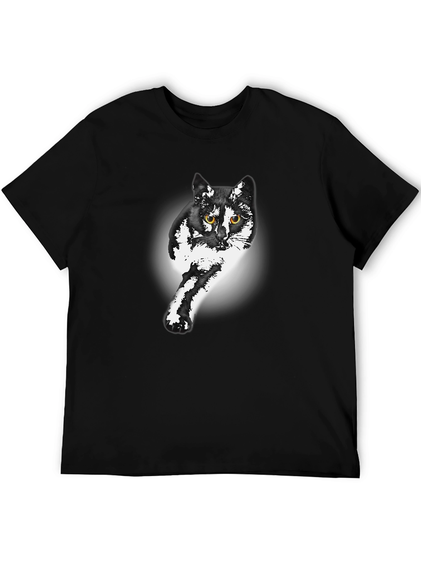 Black Cat Graphic Print Tee