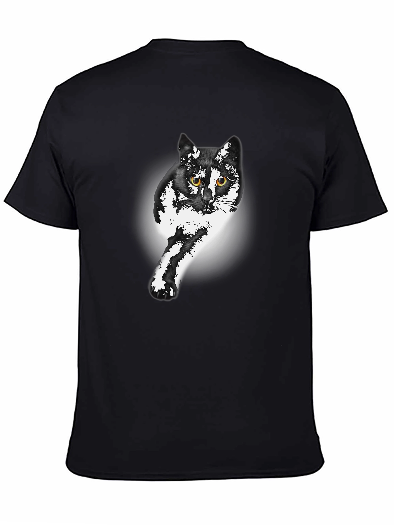 Black Cat Graphic Print Tee